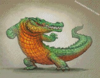 The Alligator Fighter diamond paintings