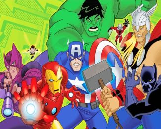 The Avengers Cartoon diamond painting