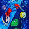 The Blue Circus Chagall diamond painting