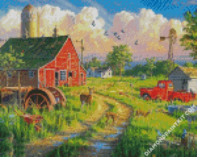 The Farmland Nature Scenery diamond paintings