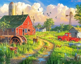 The Farmland Nature Scenery diamond painting