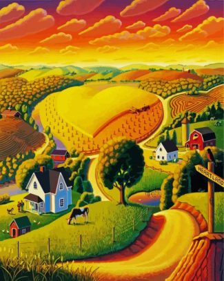 The Farmland diamond painting