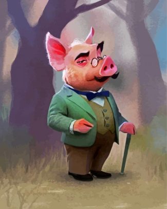 The Mister Pig diamond painting