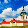 The Pilgrimage church of St John of Nepomuk at Zelená hora szech diamond painting