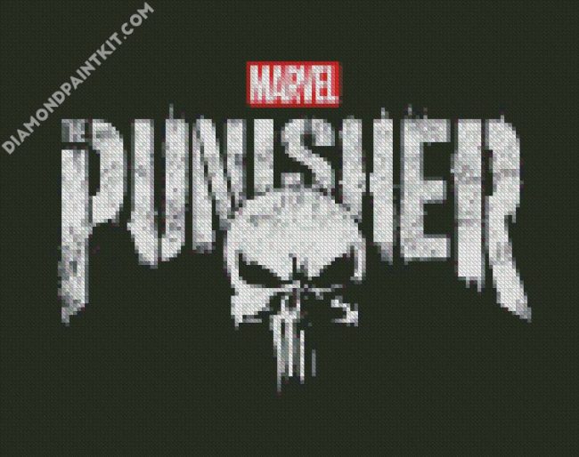 The Punisher Marvel diamond painting