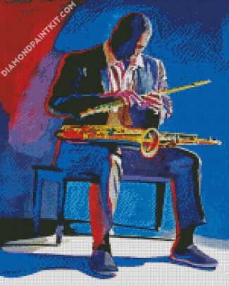 The Saxophone Player Art diamond Painting