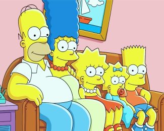 The Simpsons Family diamond painting