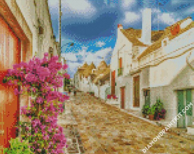 The Trulli Houses Puglia diamond painting