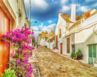 The Trulli Houses Puglia diamond painting