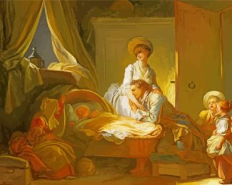 The Visit To The Nursery By Fragonard diamond painting