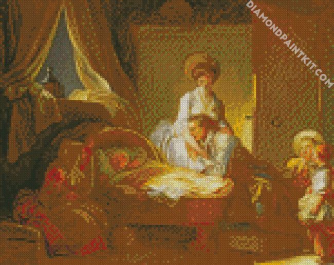 The Visit To The Nursery By Fragonard diamond painting