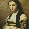 The Woman With A Pearl By Corot diamond painting