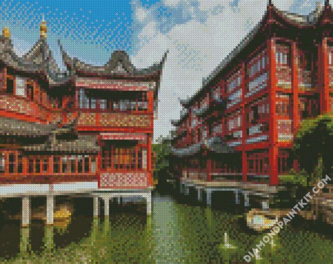 The Yu Garden Shanghai diamond painting