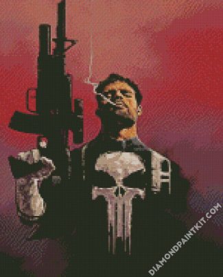 The Punisher diamond painting