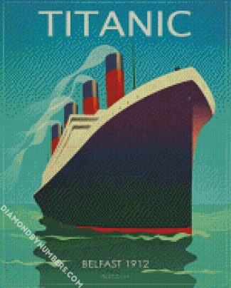 Titanic Ship Poster diamond painting