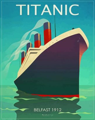 Titanic Ship Poster diamond painting