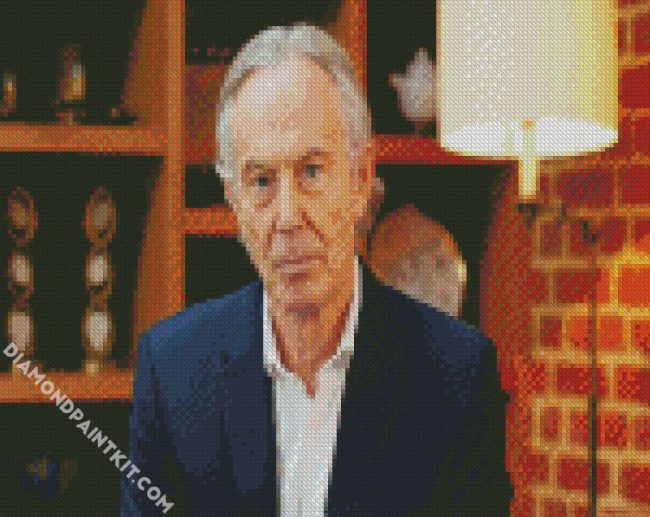 Tony Blair Former Prime Minister Of The UK diamond painting