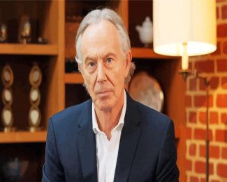 Tony Blair Former Prime Minister Of The UK diamond painting