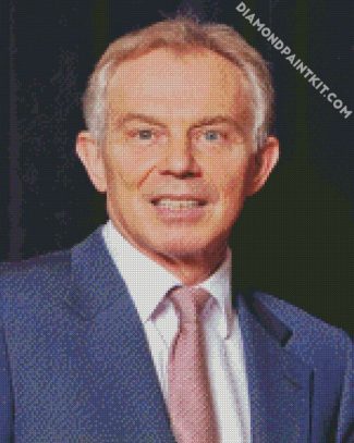 Tony Blair diamond painting