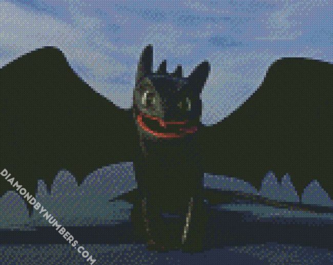 Toothless How To Train Your Dragon diamond painting