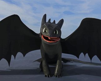 Toothless How To Train Your Dragon diamond painting