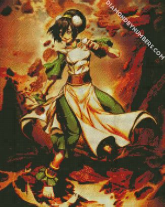 Toph Avatar diamond painting