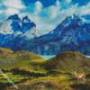 Torres Del Paine National Park Chile diamond painting