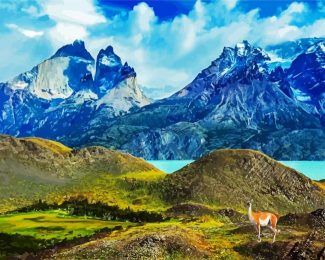 Torres Del Paine National Park Chile diamond painting