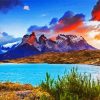 Torres Del Paine National Park Chile View diamond painting