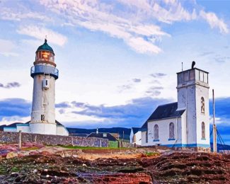 Toward Point Lighthouse dunoon diamond painting