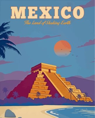 Travel Poster Mexico diamond painting