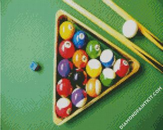 Triangle Billiard Balls diamond paintings