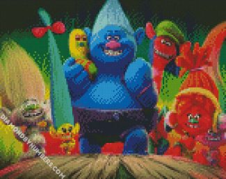 Trolls Characters diamond painting