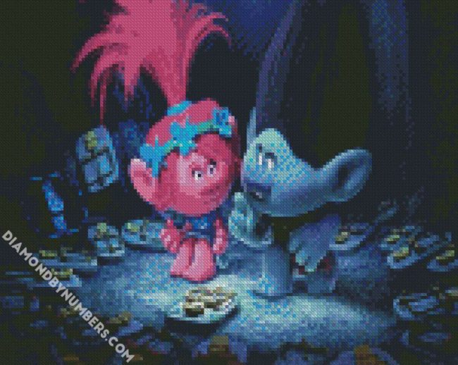 Trolls Poppy And Branch diamond painting