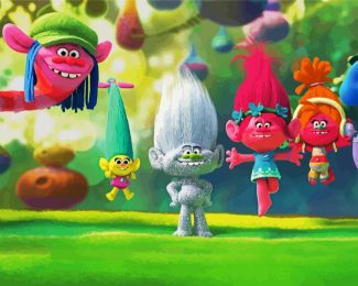 Trolls Poppy And Friends diamond painting