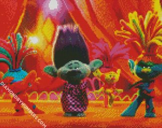 Trolls diamond painting