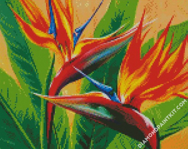 Tropical Bird Of Paradise diamond painting