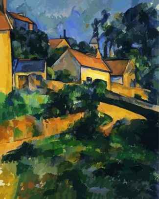 Turning Road At Montgeroult Cezanne diamond Painting