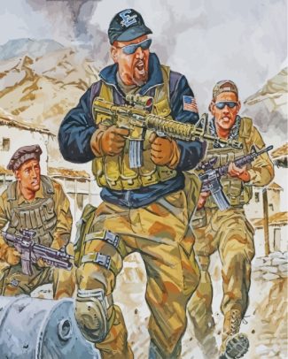 US War Military diamond painting