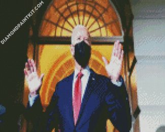 USA President Biden diamond painting