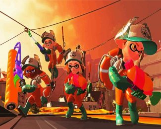 Video Game Splatoon diamond painting