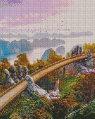 Vietnam Alpaca Bridge diamond paintings