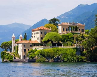 Villa Del Balbianello Como diamond painting