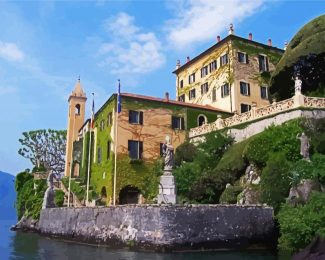 Villa Del Balbianello Como Italy diamond painting