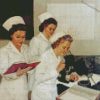 Vintage Army Nurses diamond paintings