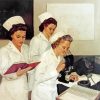 Vintage Army Nurses diamond painting