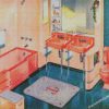 Vintage Bathroom diamond paintings