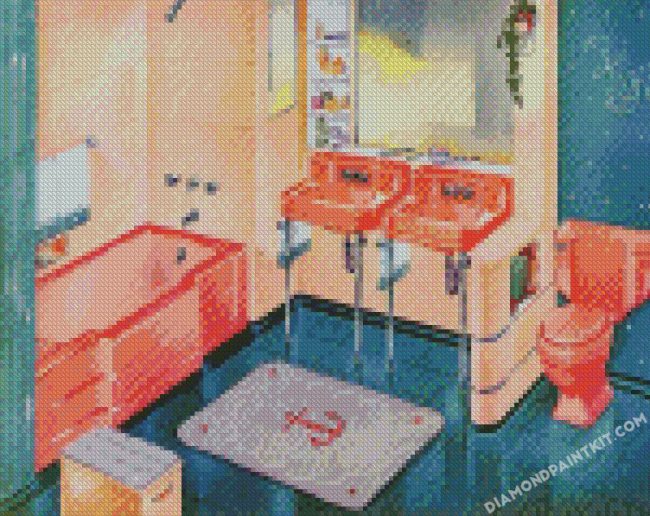 Vintage Bathroom diamond paintings