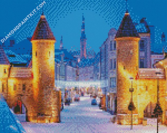 Viru Gate Tallinn estonia diamond paintings