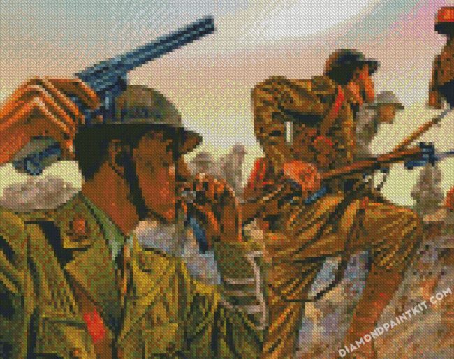 War Military diamond paintings